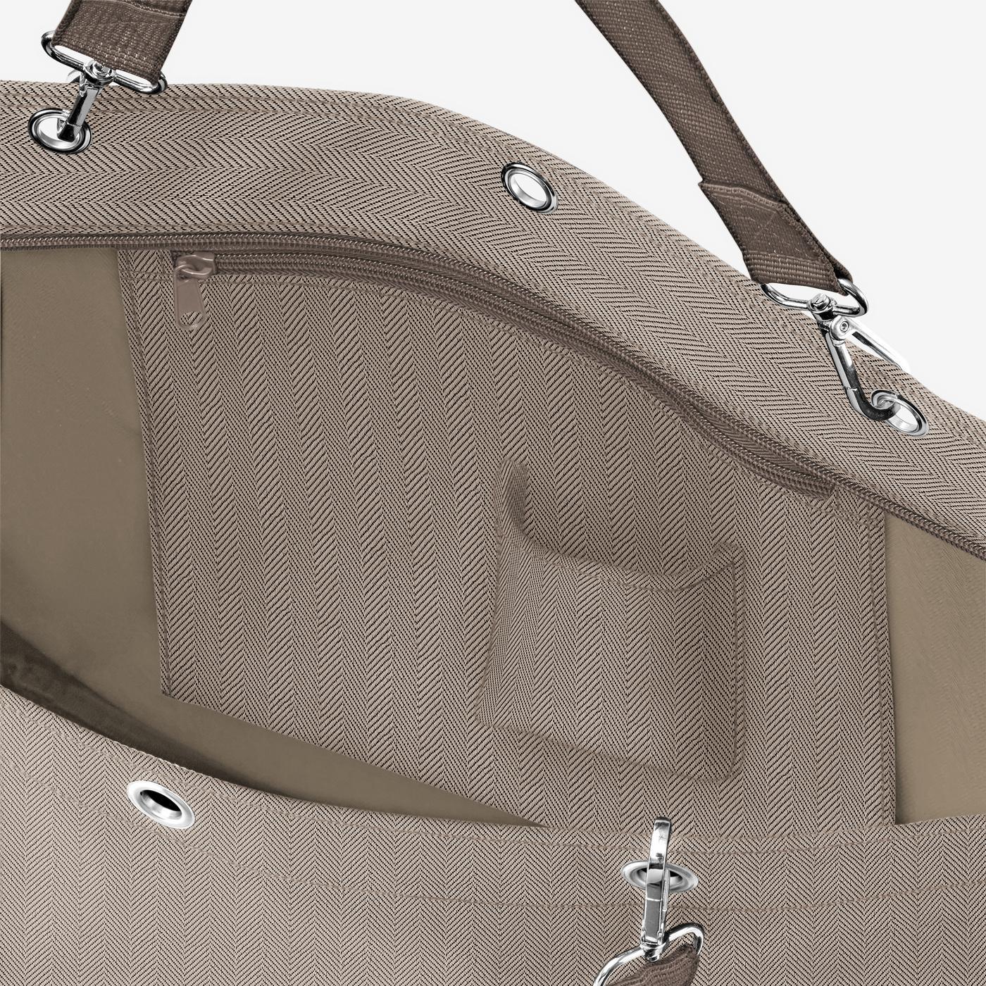 Shopper Xl Herringbone Mokka