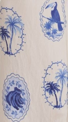 Jaylene Maxi Dress - Blue Stamp
