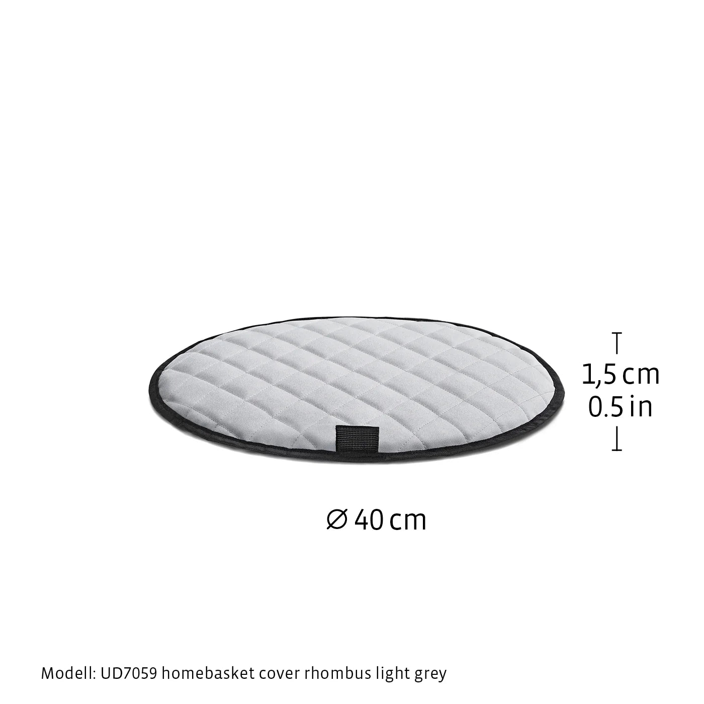 Homebasket Cover Rhombus Light Grey