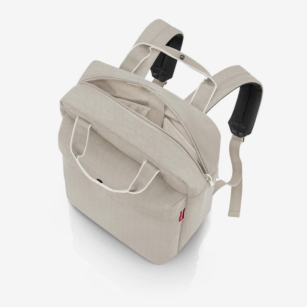 Allday Backpack M Herringbone Sand