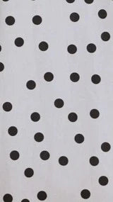 Dimmi Maxi Dress - White/Black Polka