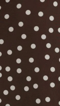 Cassara Maxi Dress - Chocolate / White Polka Dot
