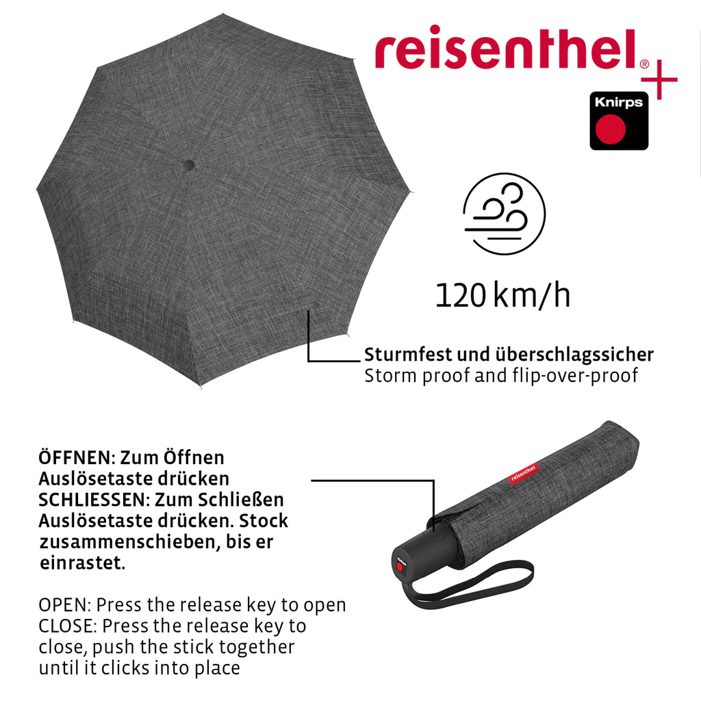 Umbrella Pocket Duomatic Twist Silver