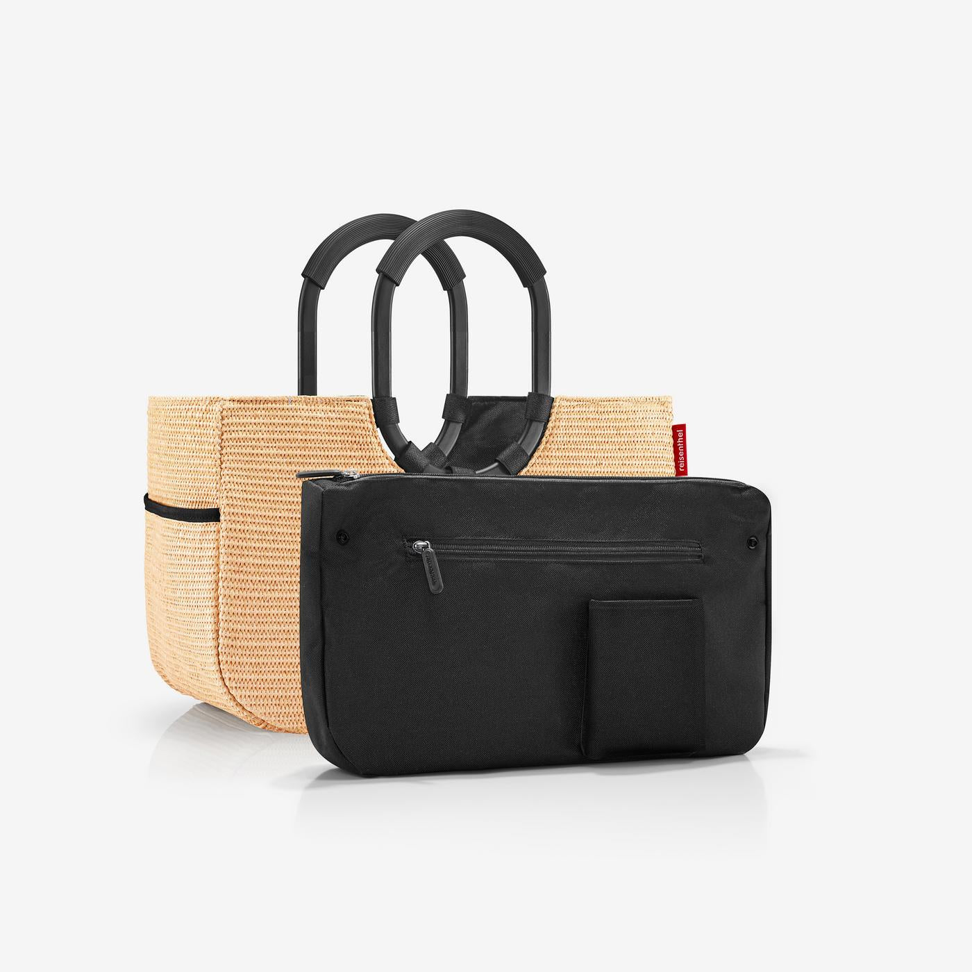 Loopshopper M Frame Raffia Black