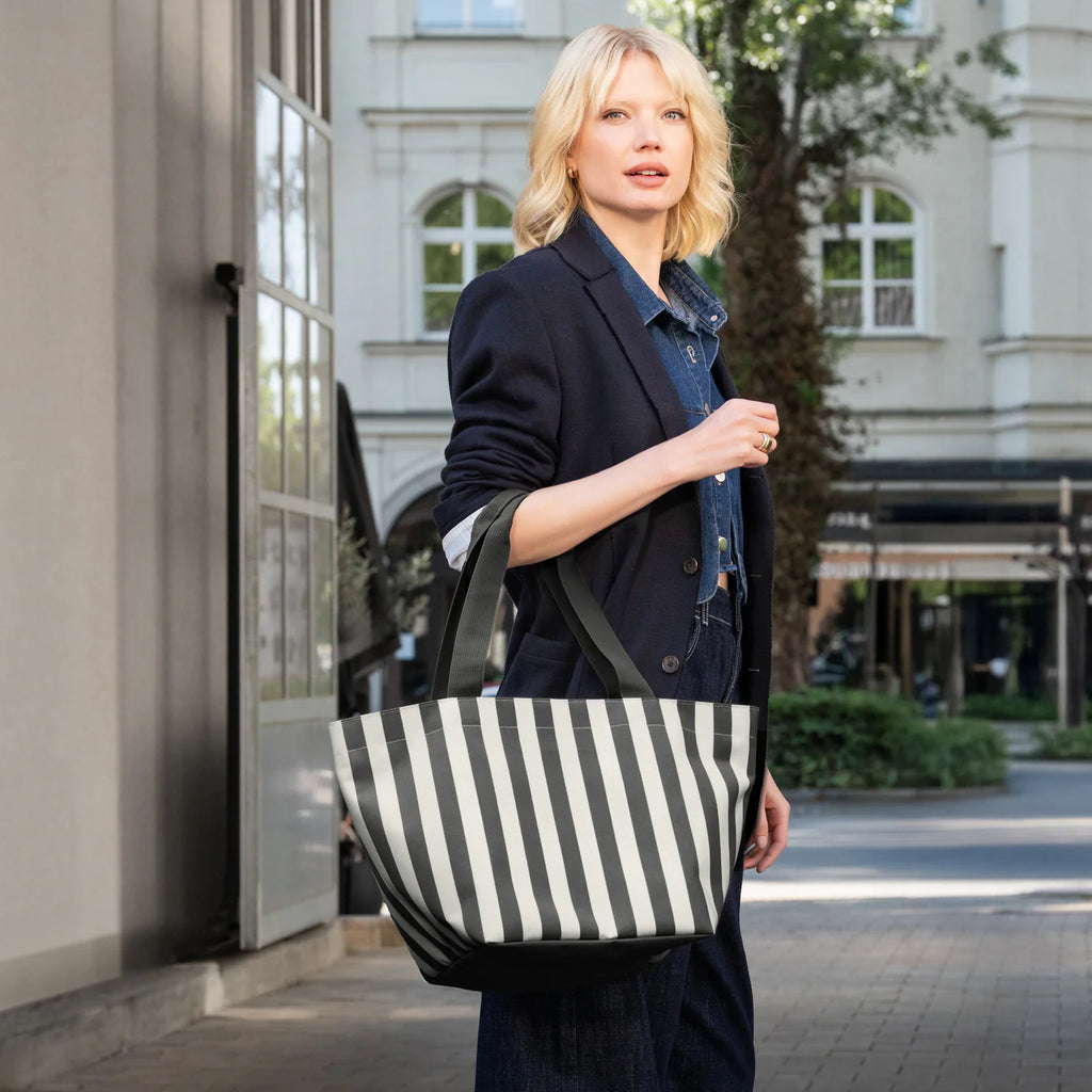 Shopper M Summerstripes Black