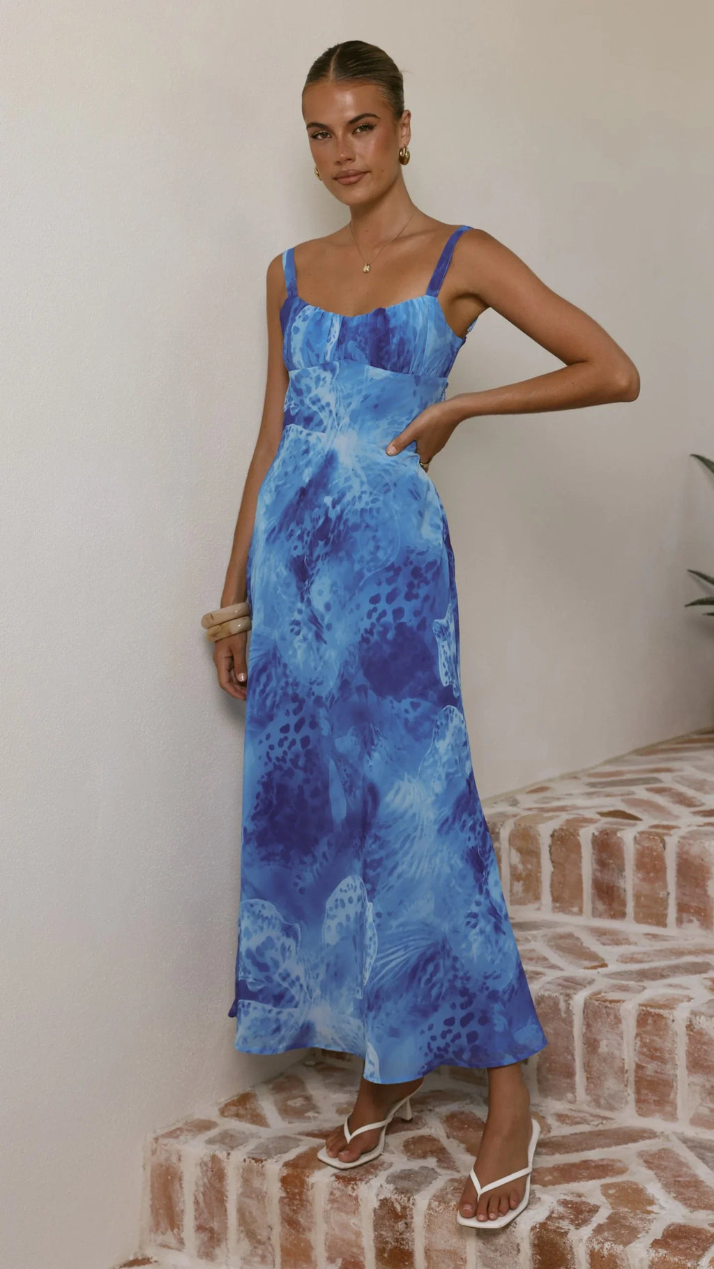 Margo Midi Dress - Ocean Blue