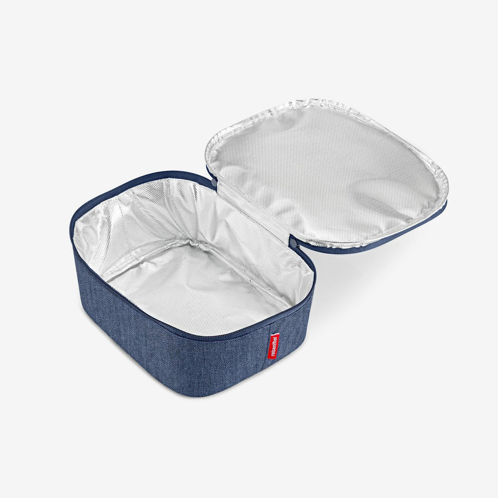 Coolerbag M Pocket Herringbone Dark Blue