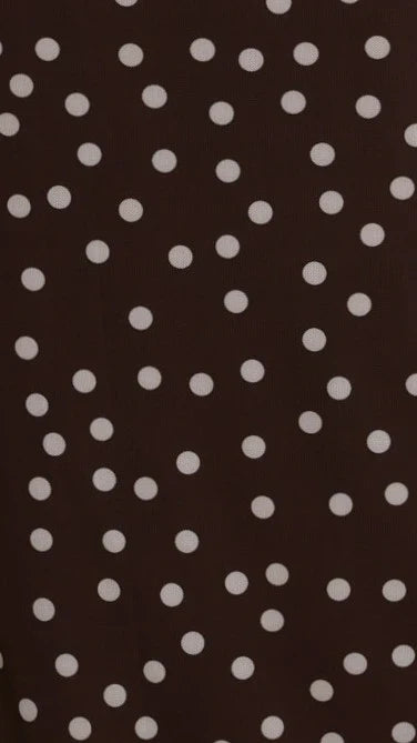 Lilani Maxi Dress - Chocolate/White Polka Dot
