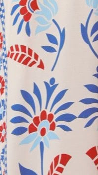 Michaela Maxi Dress - Blue/Red Floral