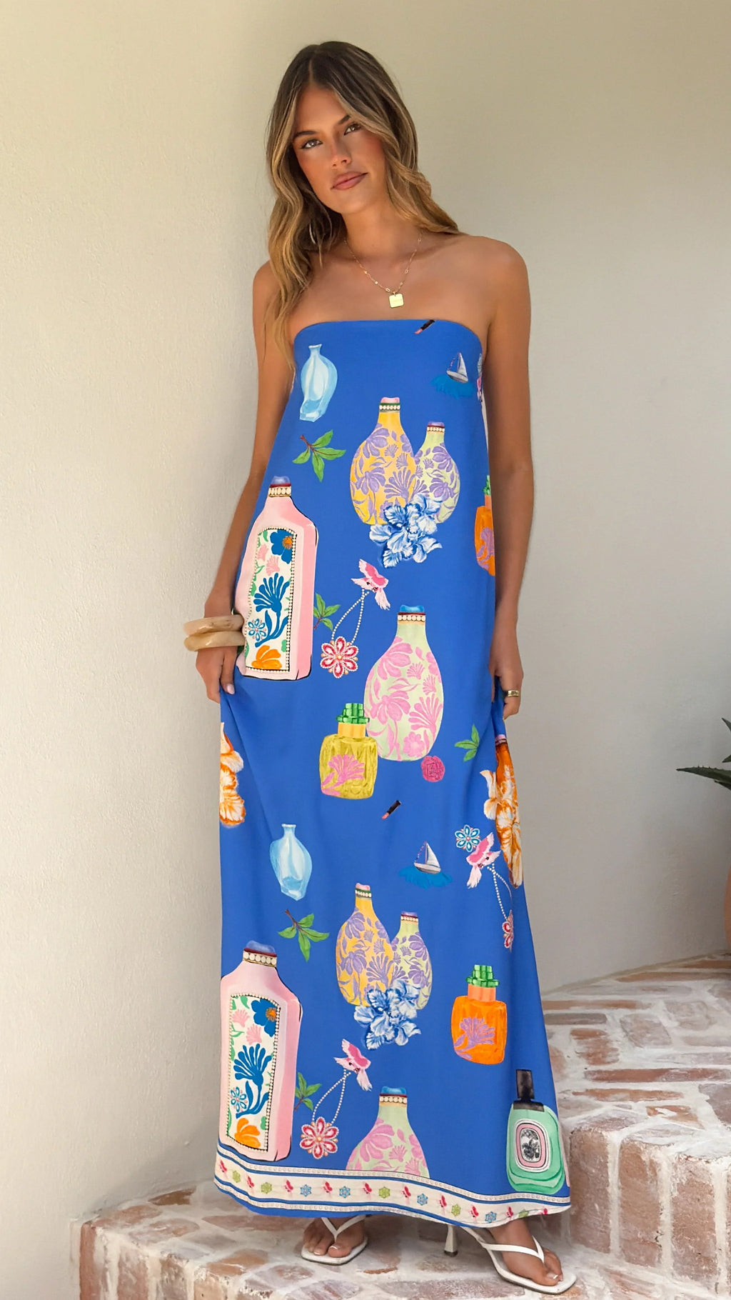 Elida Strapless Maxi Dress - Perfume Dreams