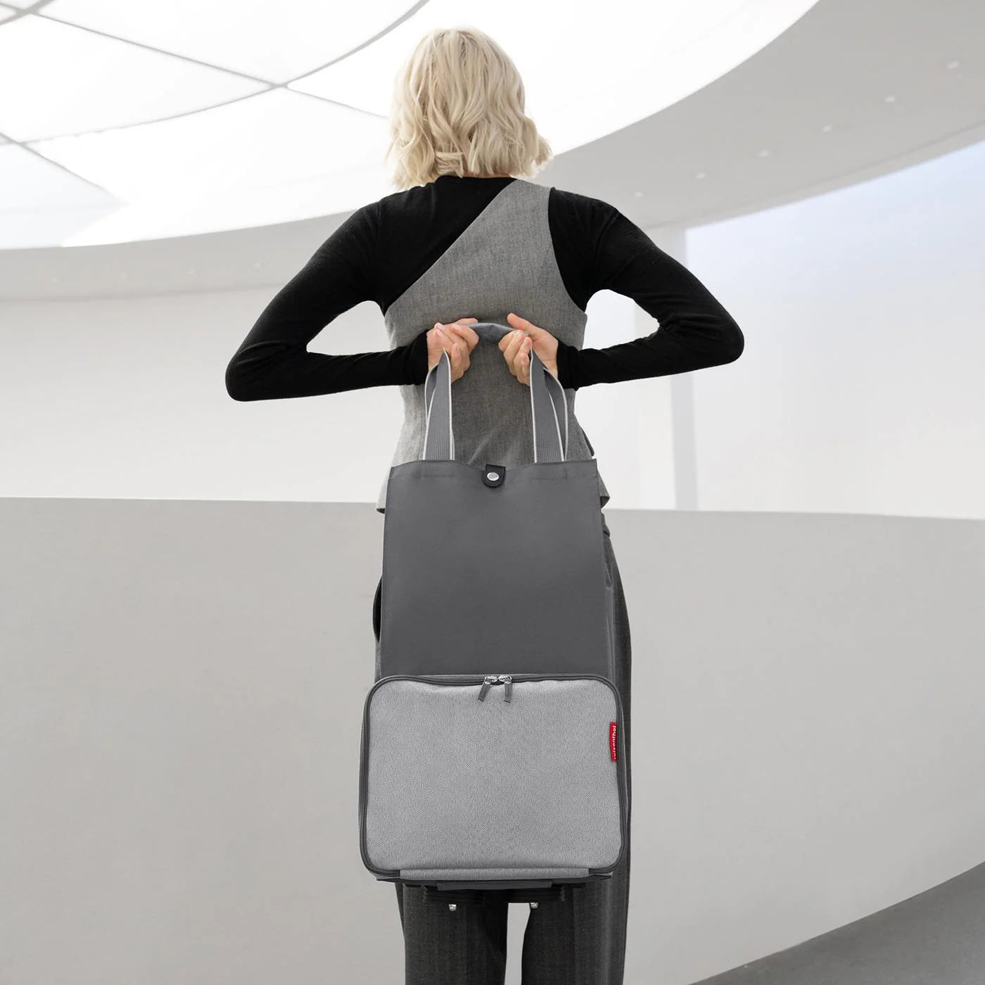 Foldabletrolley Herringbone Grey