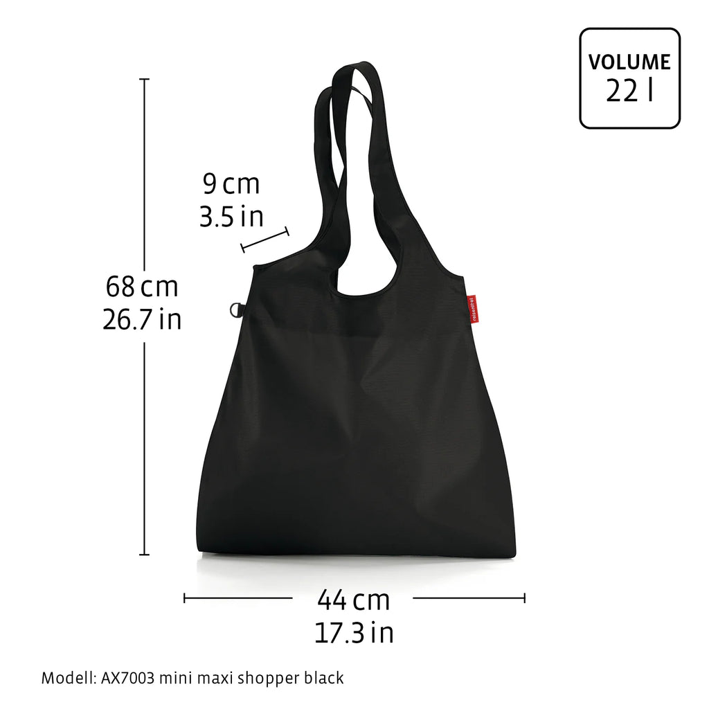 Mini Maxi Shopper L Black