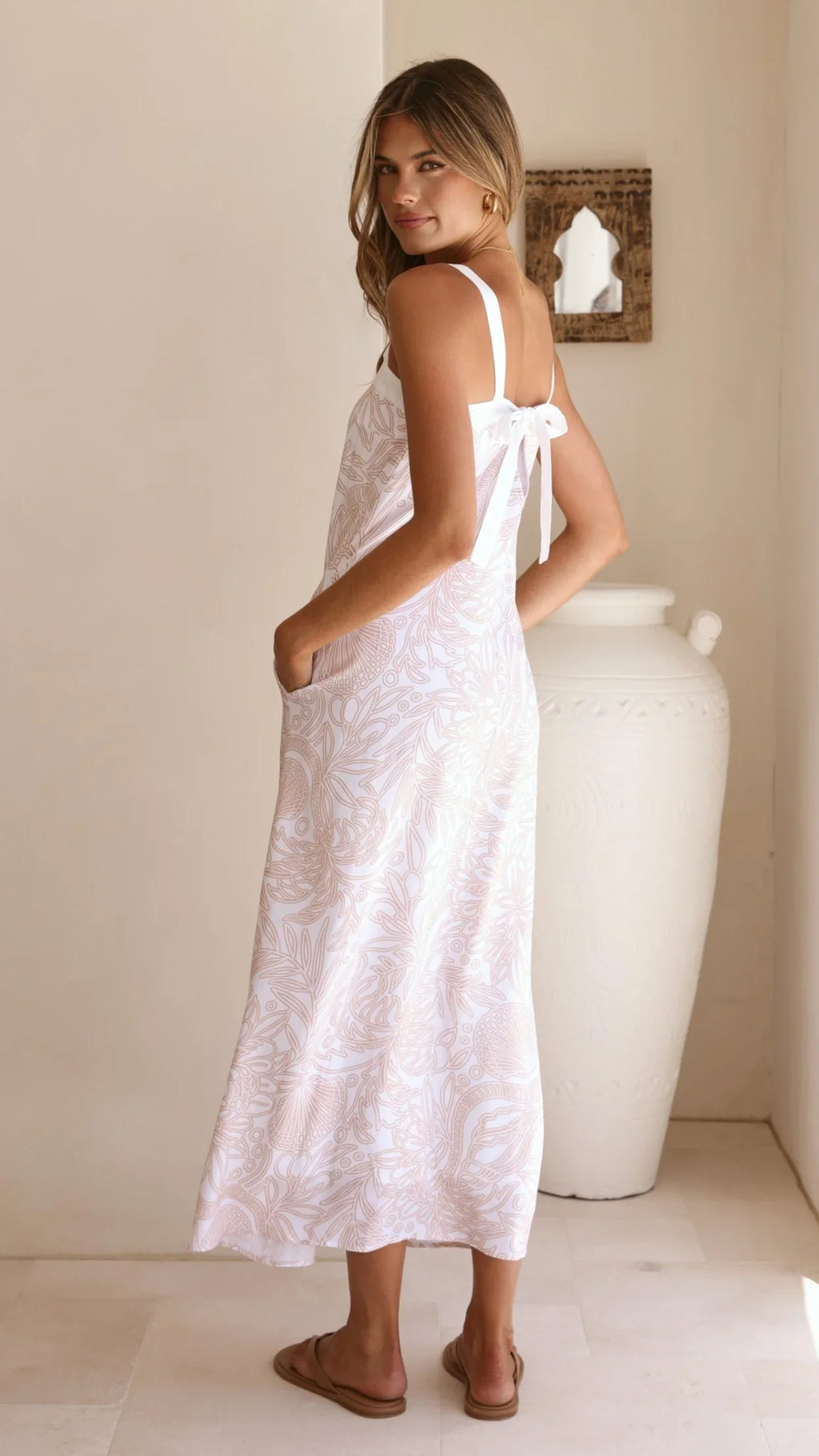 Kiki Maxi Dress - Coastal Drifter Print