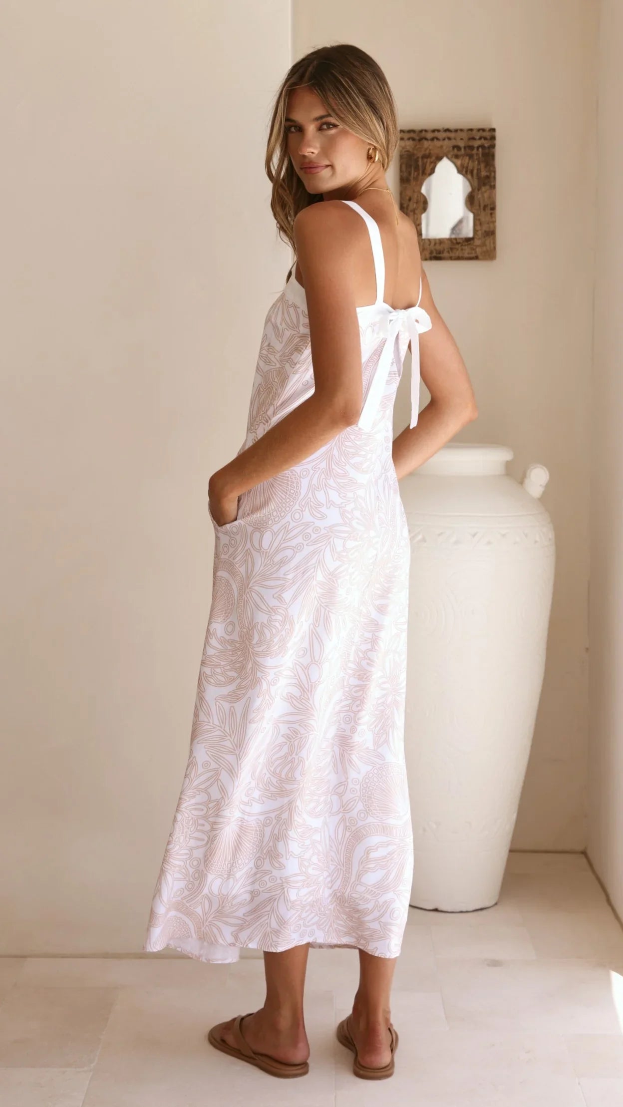 Kiki Maxi Dress - Coastal Drifter Print