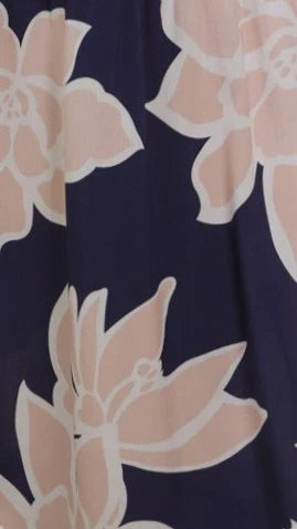 Catania Maxi Dress - Navy/Pink Floral
