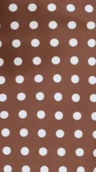Daphne Maxi Dress - Brown Polka