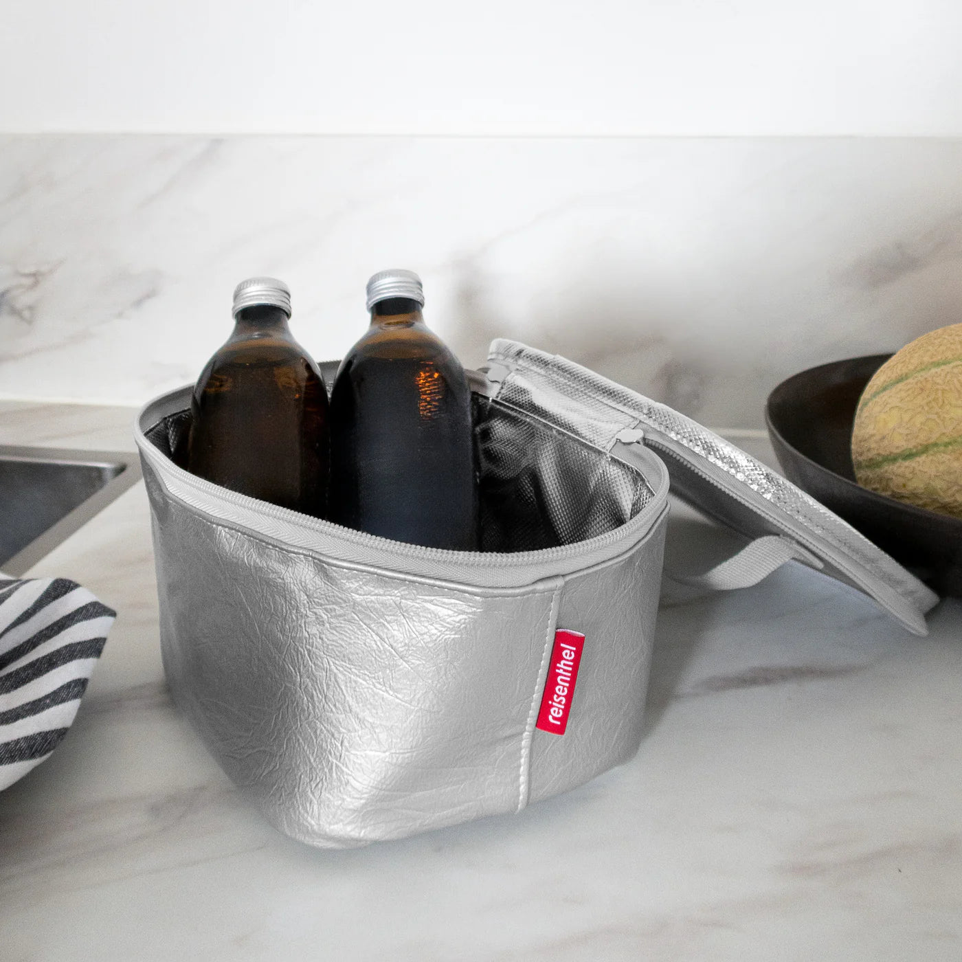 Coolerbag S Pocket Silver Crackle