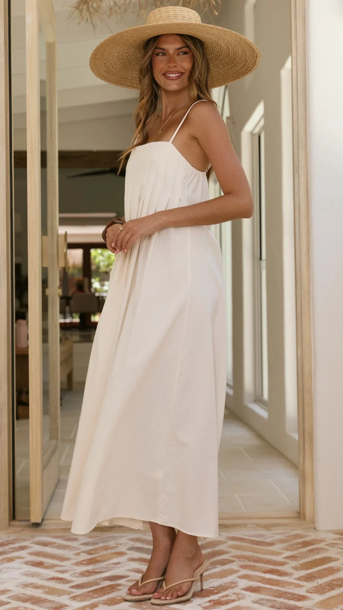 Fiorella Maxi Dress - Cream