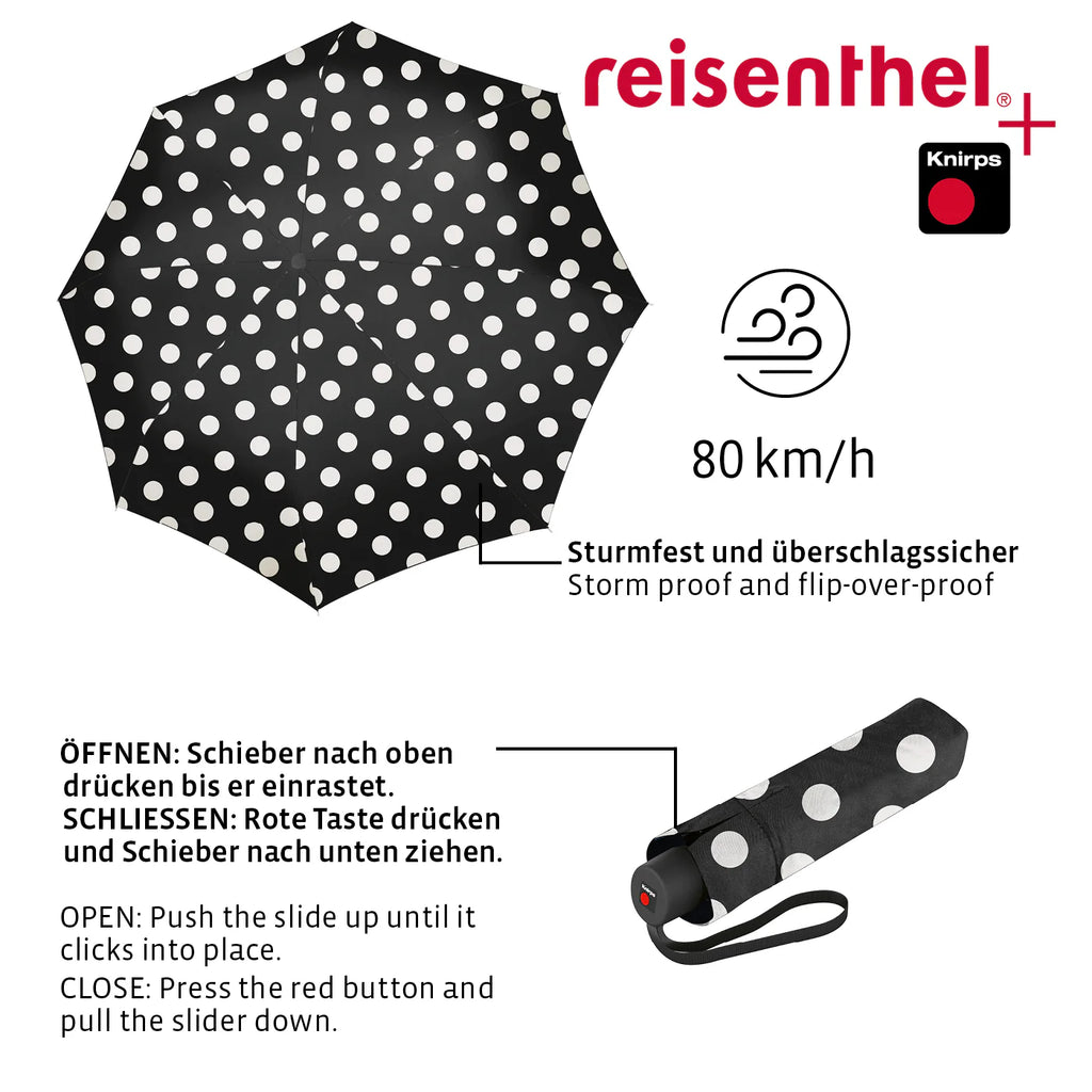 Umbrella Pocket Classic Dots White
