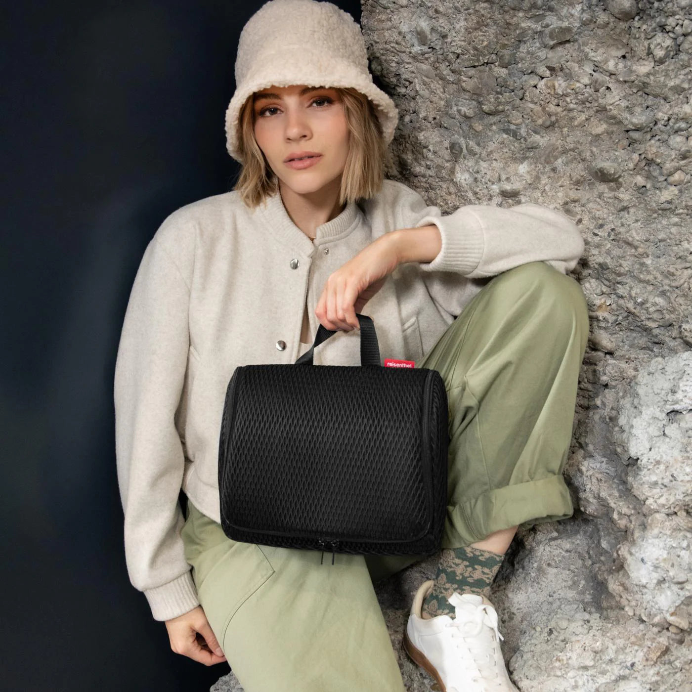 Toiletbag Xl Mesh Black