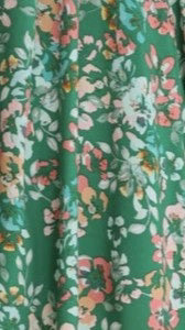 Sahirah Mini Dress - Green Floral