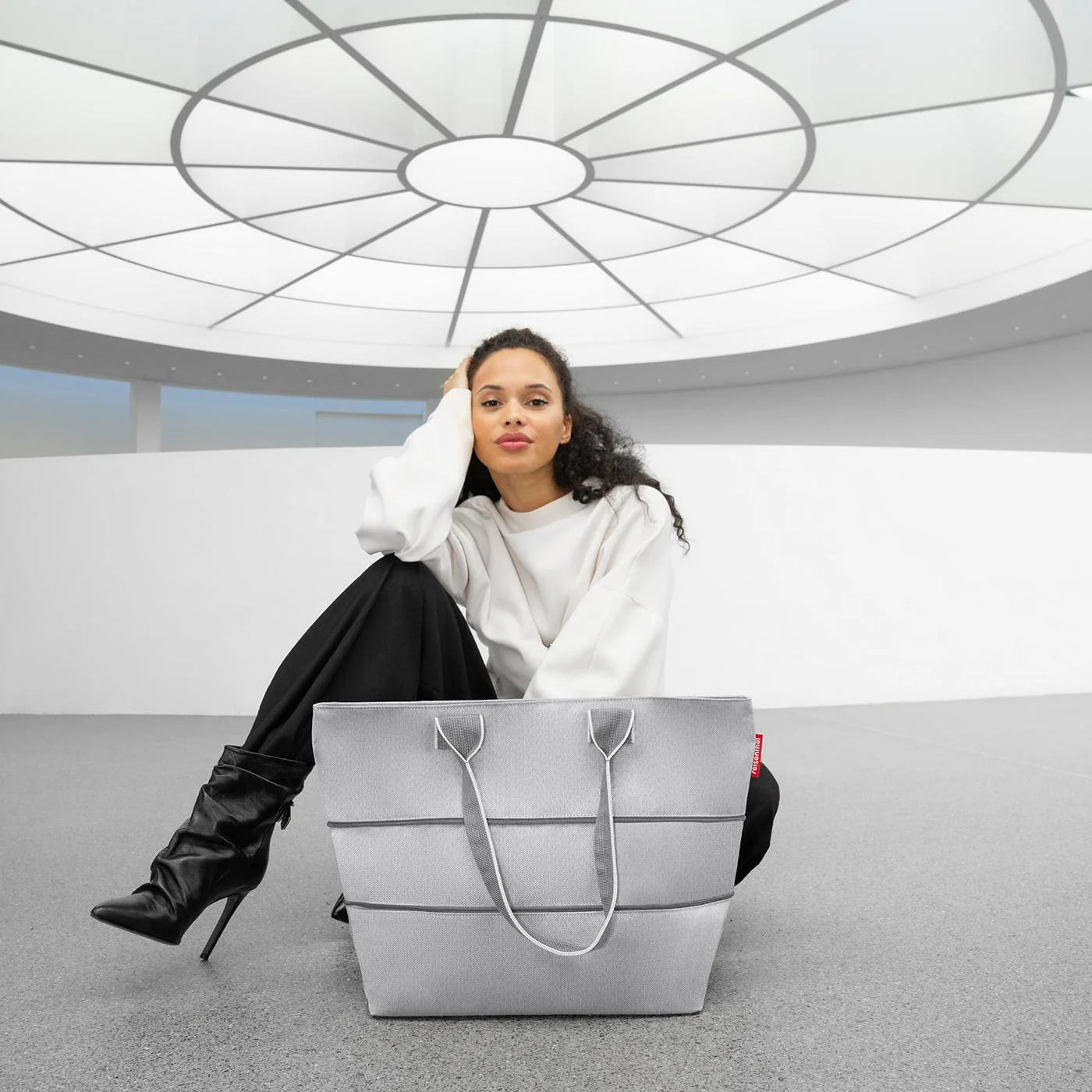 Shopper E1 Herringbone Grey