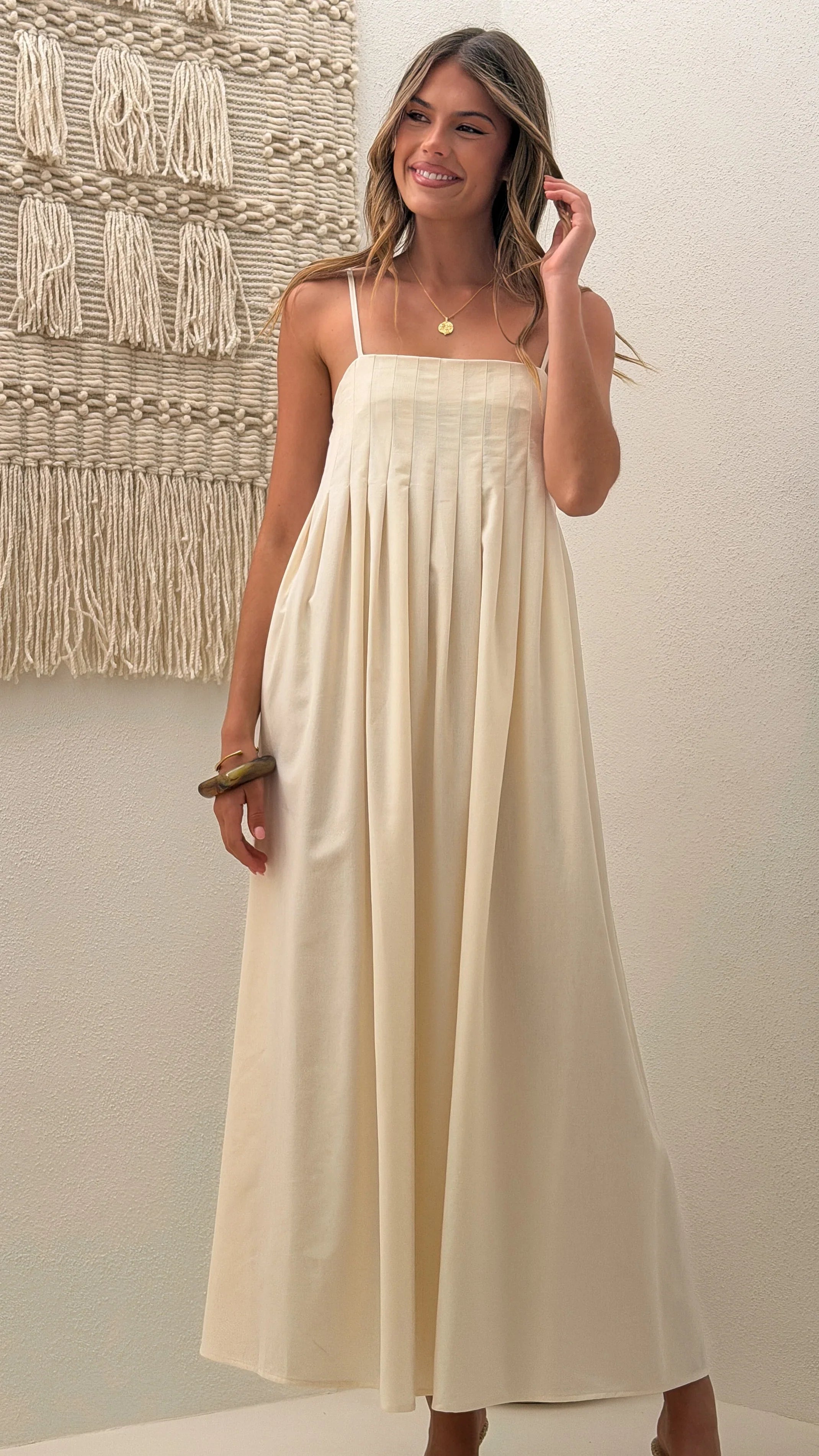Fiorella Maxi Dress - Cream