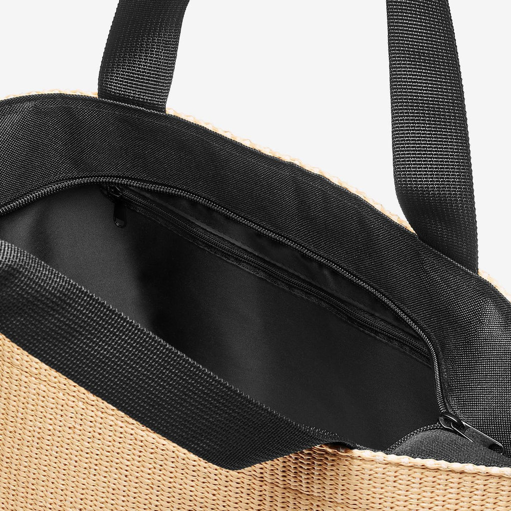 Shopper M Raffia Black